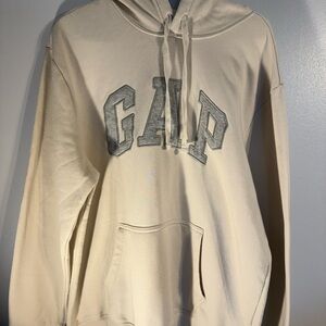 GAP Men's Beige Hoodie Sweater